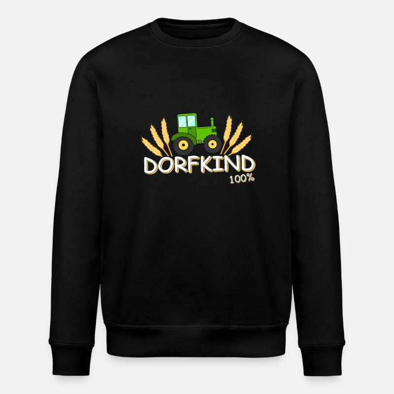 Dorfkind 100% - Stanley/Stella Unisex Bio-Sweatshirt ROLLER - Schwarz