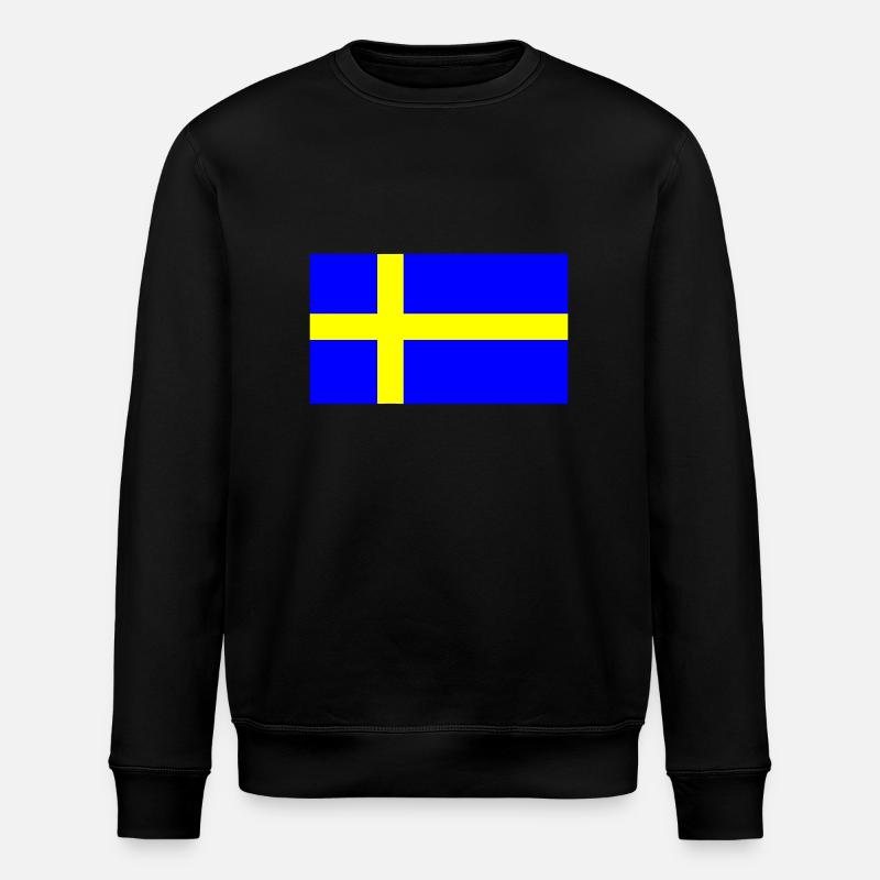 Suède, Suède, svenska, drapeau, drapeau - Sweat bio ROLLER Stanley/Stella Unisexe - noir