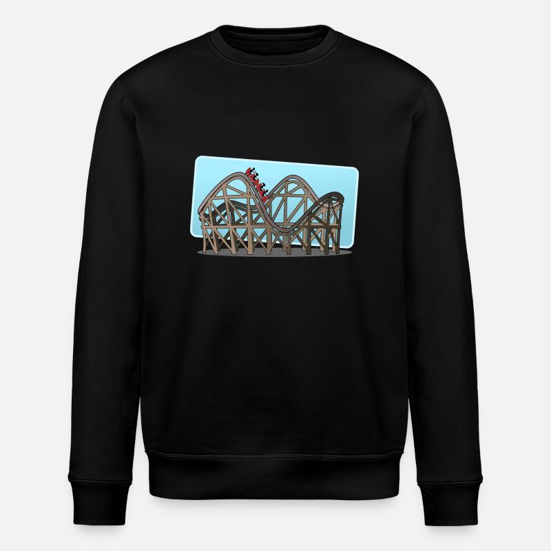 roller coaster - Stanley/Stella ROLLER Unisex Organic Sweatshirt - black