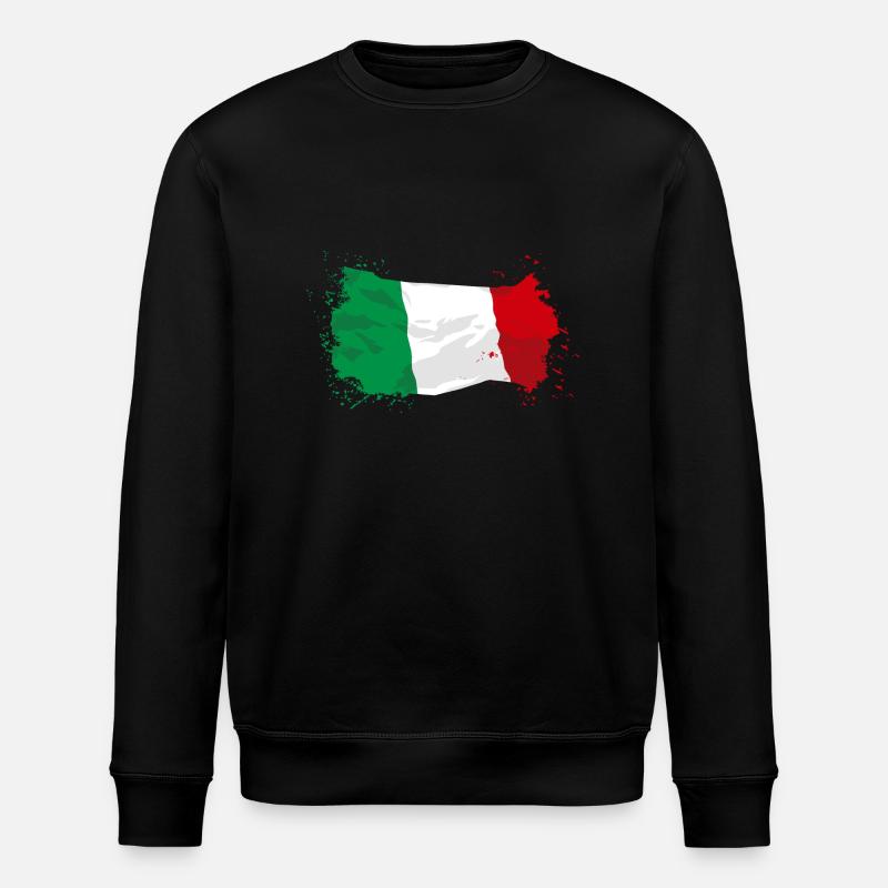 Italy Flag - Stanley/Stella Unisex Bio-Sweatshirt ROLLER - Schwarz