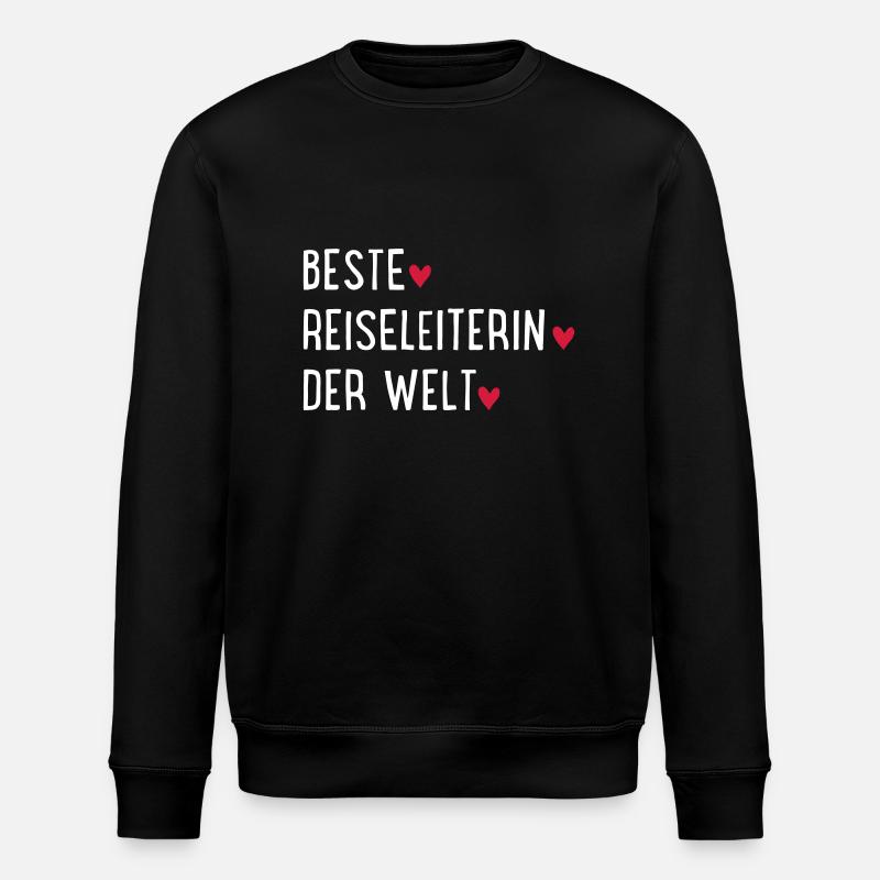 beste reiseleiterin - Stanley/Stella Unisex Bio-Sweatshirt ROLLER - Schwarz