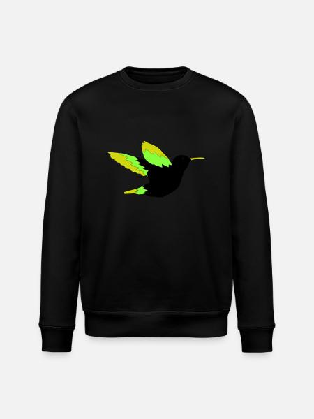 Hummingbird 01 - Stanley/Stella ROLLER Unisex Organic Sweatshirt - black