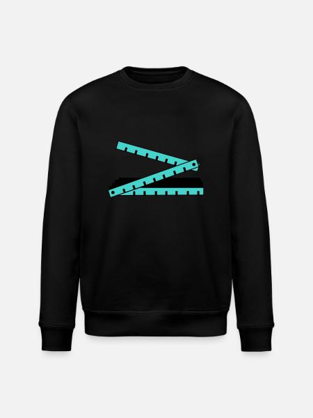 folding rule - Stanley/Stella ROLLER Unisex Organic Sweatshirt - black
