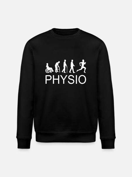 Physio Silhouette weiß - Stanley/Stella Unisex Bio-Sweatshirt ROLLER - Schwarz