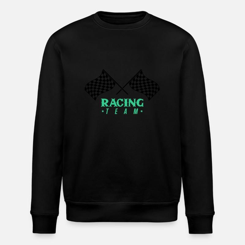 racing flag team - Stanley/Stella Unisex Bio-Sweatshirt ROLLER - Schwarz