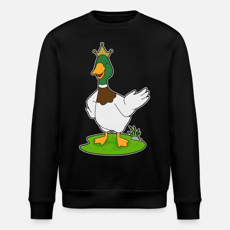 Couronne du Roi Canard - Sweat bio ROLLER Stanley/Stella Unisexe - noir