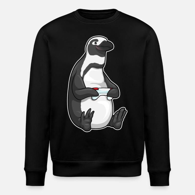 Manette Penguin Gamer - Sweat bio ROLLER Stanley/Stella Unisexe - noir