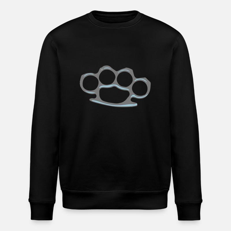 knuckle duster - Stanley/Stella ROLLER Unisex Organic Sweatshirt - black
