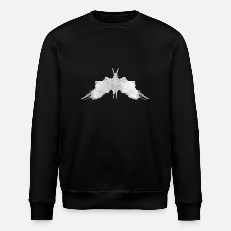Rorschach panel 5/10 inverted - Stanley/Stella ROLLER Unisex Organic Sweatshirt - black
