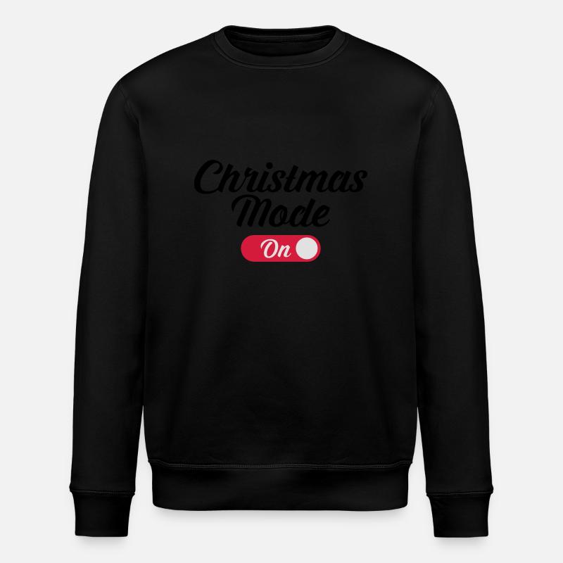 Christmas Mode (On) - Stanley/Stella Unisex Bio-Sweatshirt ROLLER - Schwarz