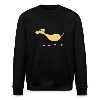 Lustiger Hund - Stanley/Stella Unisex Bio-Sweatshirt ROLLER - Schwarz - Vorne - Nik (191cm)