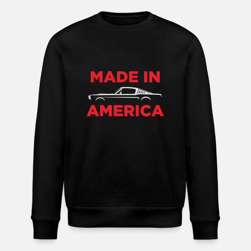MUST4NG MADE IN AMERICA - Stanley/Stella ROLLER Unisex Organic Sweatshirt - black