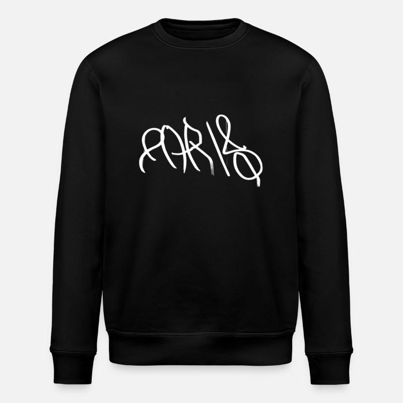 Paris - Stanley/Stella Unisex Bio-Sweatshirt ROLLER - Schwarz