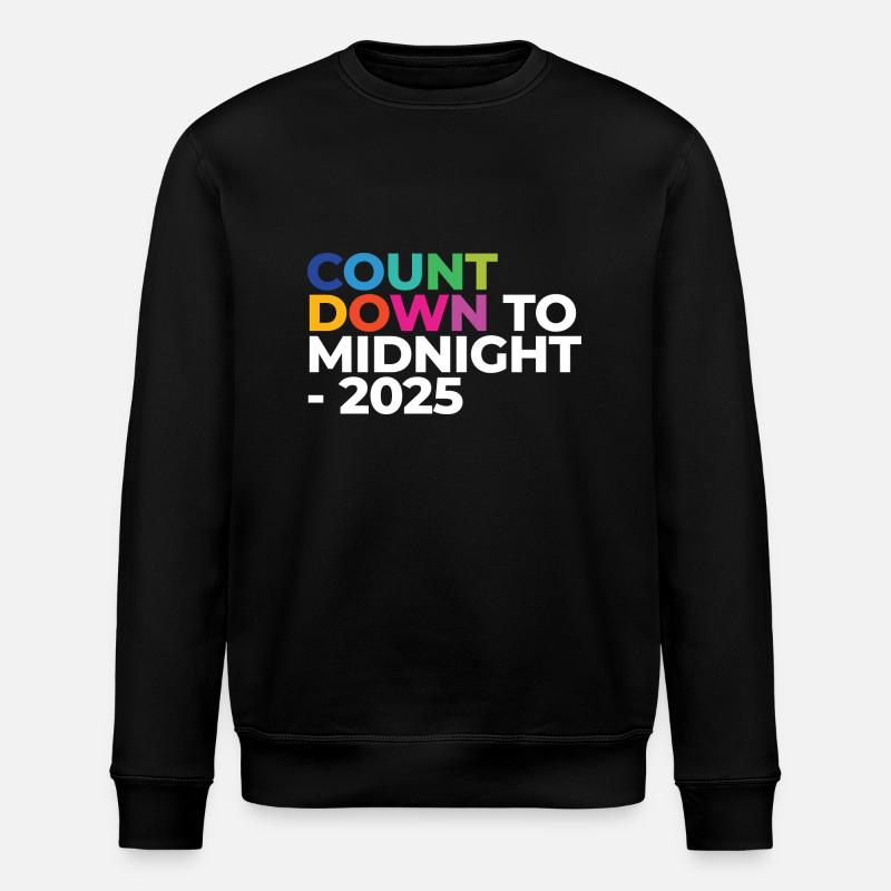Countdown To Midnight - 2025 - Stanley/Stella ROLLER Unisex Organic Sweatshirt - black