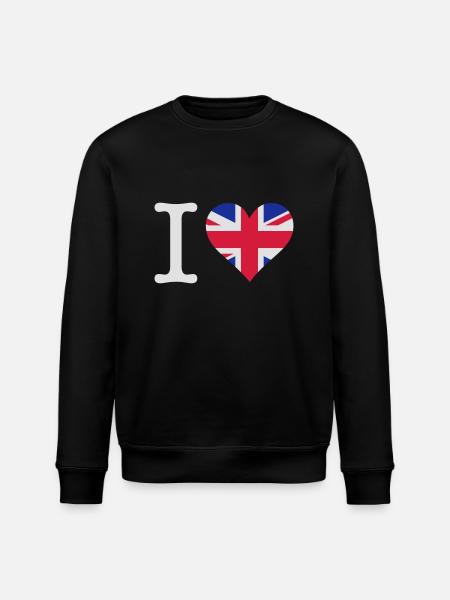 J'aime le Royaume-Uni - Sweat bio ROLLER Stanley/Stella Unisexe - noir