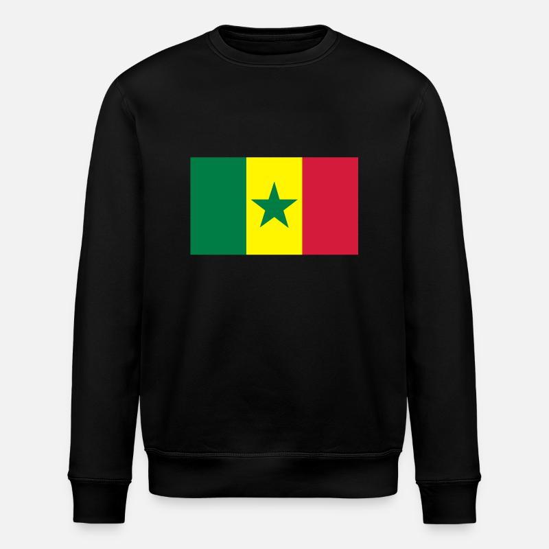 Sénégal - Stanley/Stella Unisex Bio-Sweatshirt ROLLER - Schwarz