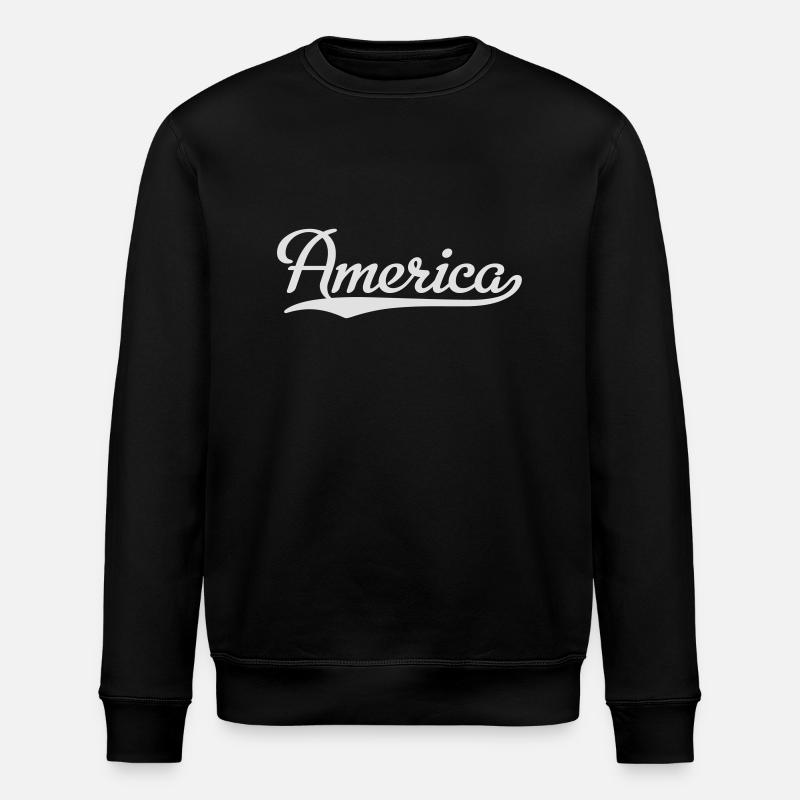 America - Stanley/Stella Unisex Bio-Sweatshirt ROLLER - Schwarz