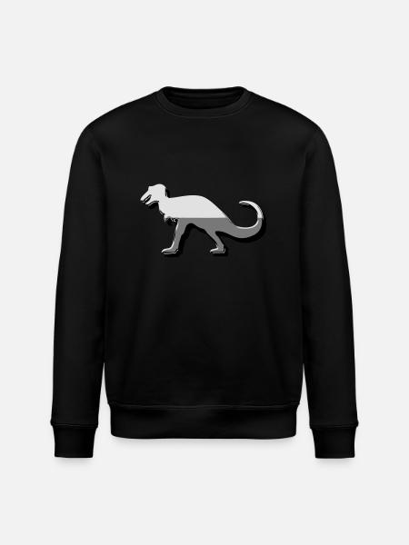 Saurier Dinosaurier Button - Stanley/Stella Unisex Bio-Sweatshirt ROLLER - Schwarz