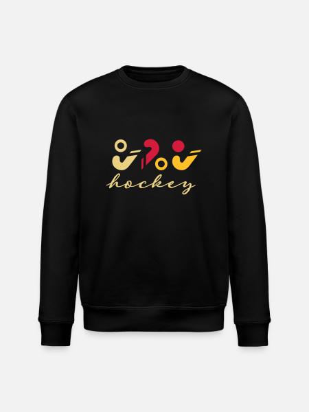 Hockey logo - Stanley/Stella ROLLER Unisex Organic Sweatshirt - black