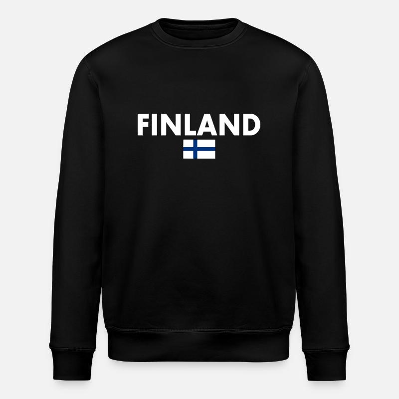 Finnland - Stanley/Stella Unisex Bio-Sweatshirt ROLLER - Schwarz