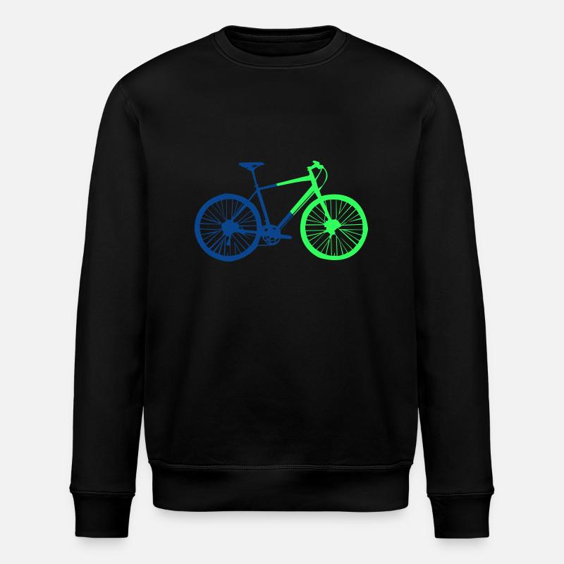 Bicycle Silhouette 2 - Stanley/Stella ROLLER Unisex Organic Sweatshirt - black