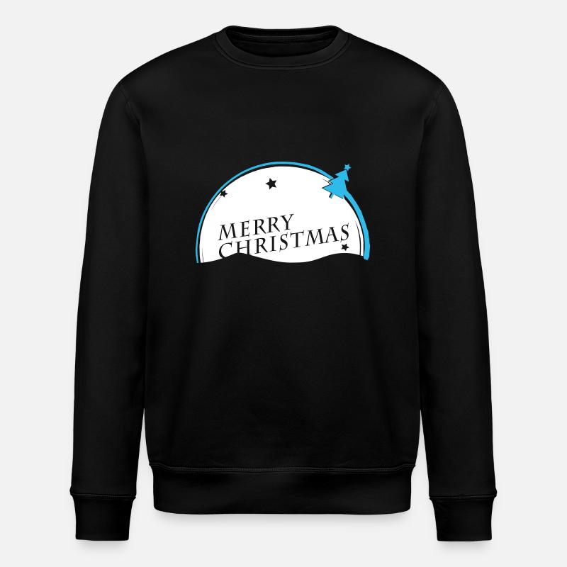 Merry Christmas VECTORGRAPHIC - Stanley/Stella ROLLER Unisex Organic Sweatshirt - black