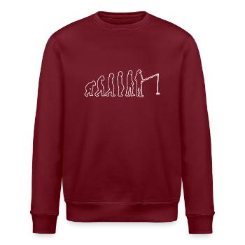 Pêche Hameçon Pêcheur Pêche Pêche Sportive - Sweat bio ROLLER Stanley/Stella Unisexe - bordeaux - Devant - Nik (191cm)