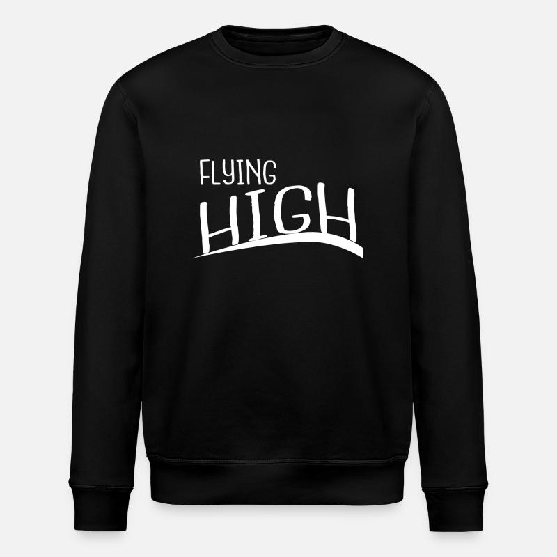 soaring funny birthday graceful flight - Stanley/Stella Unisex Bio-Sweatshirt ROLLER - Schwarz