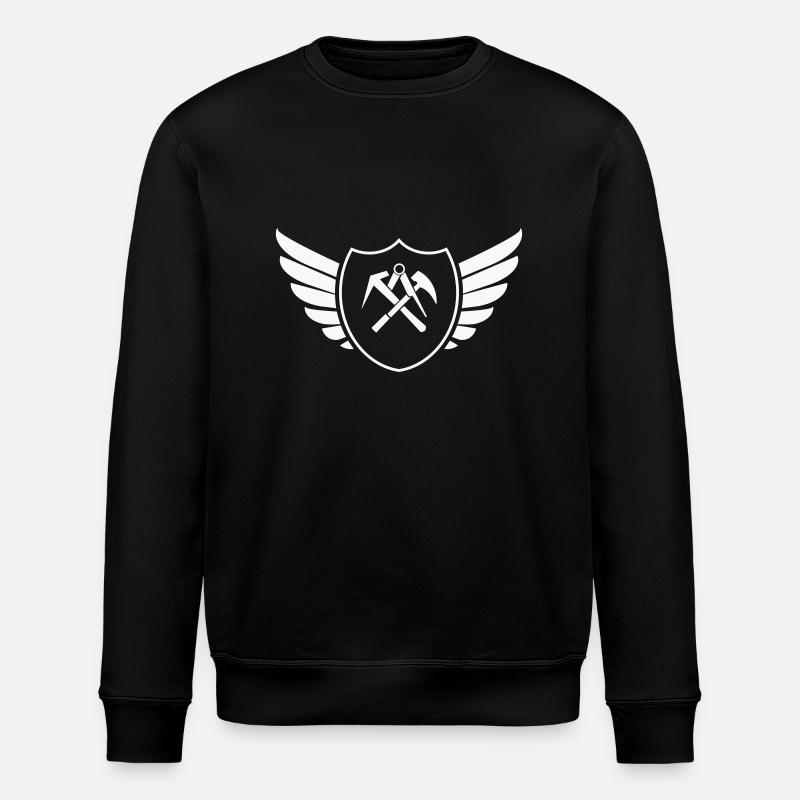 Armoiries Bouclier Couvreur 1 - Sweat bio ROLLER Stanley/Stella Unisexe - noir