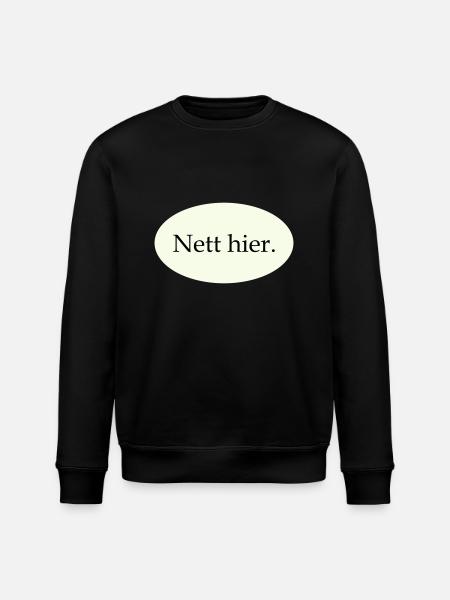 Nice here - Stanley/Stella ROLLER Unisex Organic Sweatshirt - black