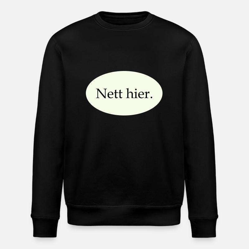 Nett hier - Stanley/Stella Unisex Bio-Sweatshirt ROLLER - Schwarz