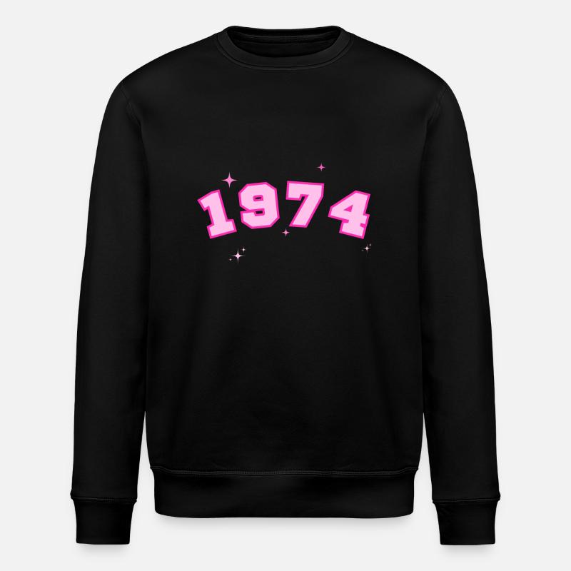 Rosenstern von 1974 - Stanley/Stella Unisex Bio-Sweatshirt ROLLER - Schwarz