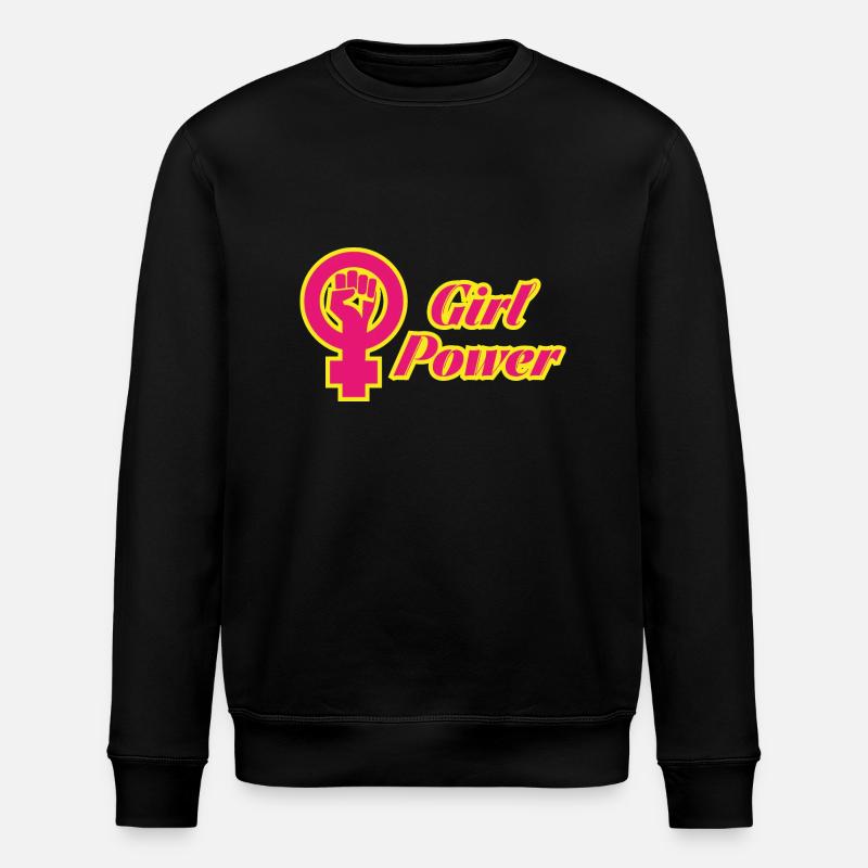 Girl Power - Stanley/Stella Unisex Bio-Sweatshirt ROLLER - Schwarz