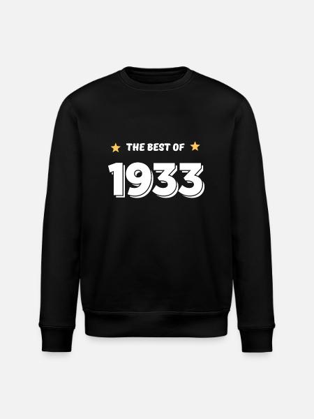 Best of 1933 - Stanley/Stella ROLLER Unisex Organic Sweatshirt - black
