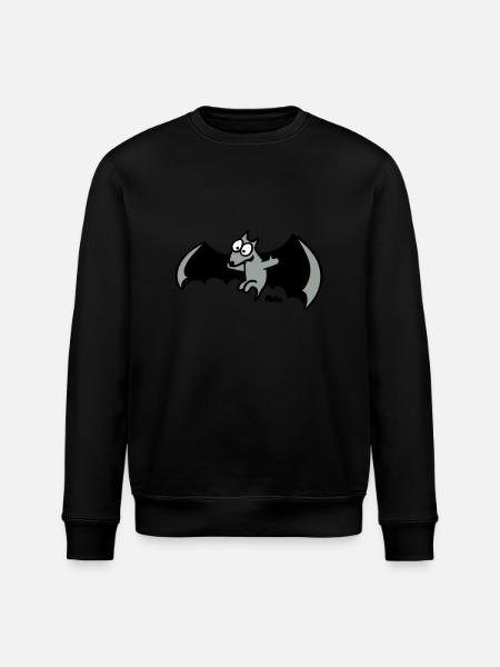Flughund (c) - Stanley/Stella Unisex Bio-Sweatshirt ROLLER - Schwarz