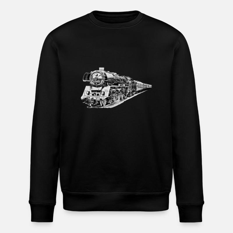 Dampflokomotive - Stanley/Stella Unisex Bio-Sweatshirt ROLLER - Schwarz