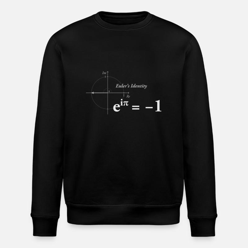 Euler's Identity Math light - Stanley/Stella ROLLER Unisex Organic Sweatshirt - black