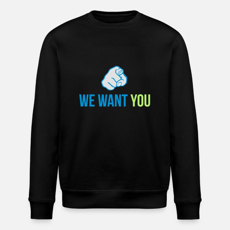 we want you - Sweat bio ROLLER Stanley/Stella Unisexe - noir