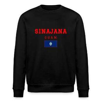 Sinajana Guam - Stanley/Stella Unisex Bio-Sweatshirt ROLLER - Schwarz - Vorne - Nik (191cm)
