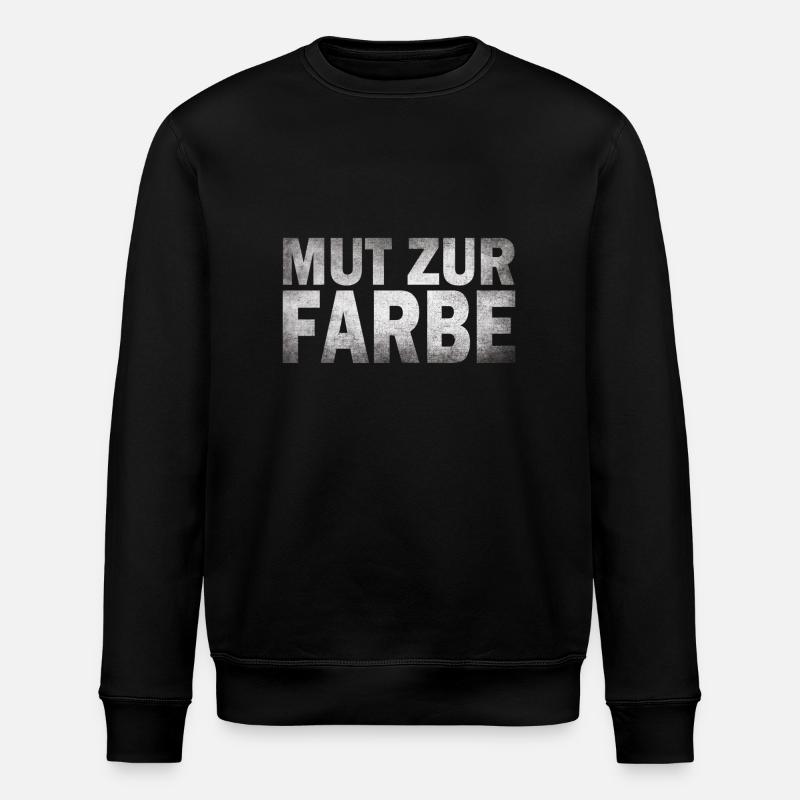 Courage to use colour - Stanley/Stella ROLLER Unisex Organic Sweatshirt - black