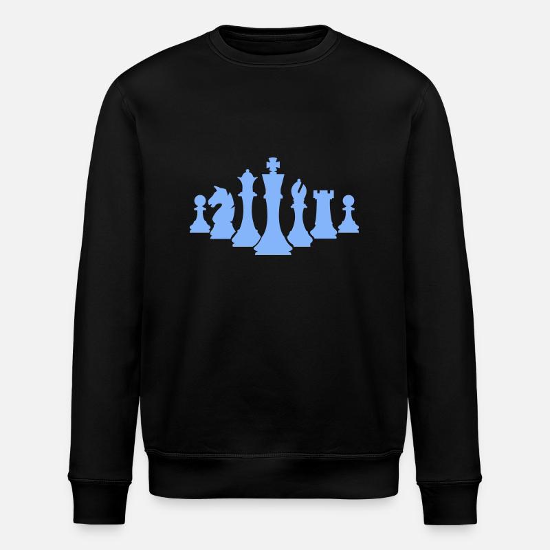schachfiguren schach - Stanley/Stella Unisex Bio-Sweatshirt ROLLER - Schwarz