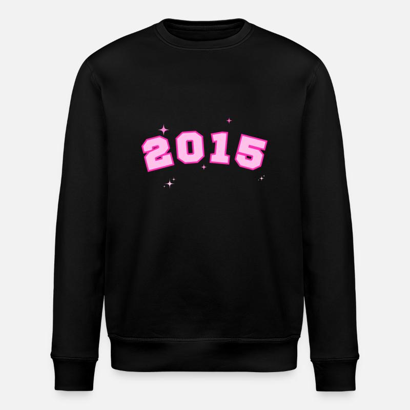2015 Pink Star - Stanley/Stella ROLLER Unisex Organic Sweatshirt - black
