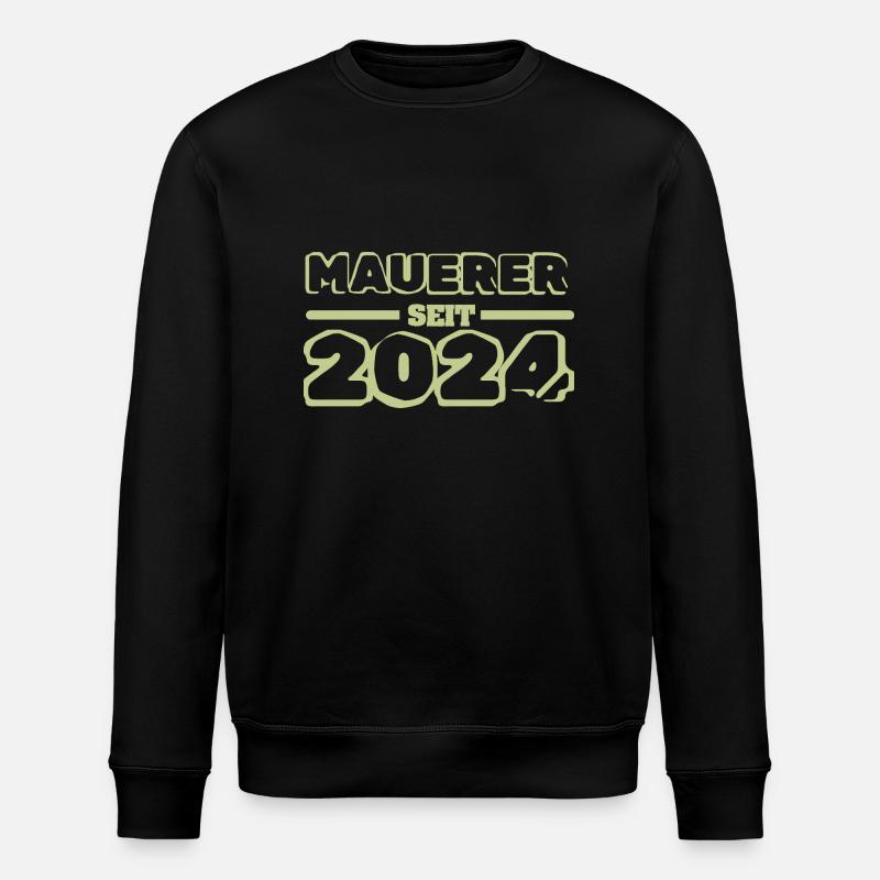 2024 2024 - Stanley/Stella ROLLER Unisex Organic Sweatshirt - black
