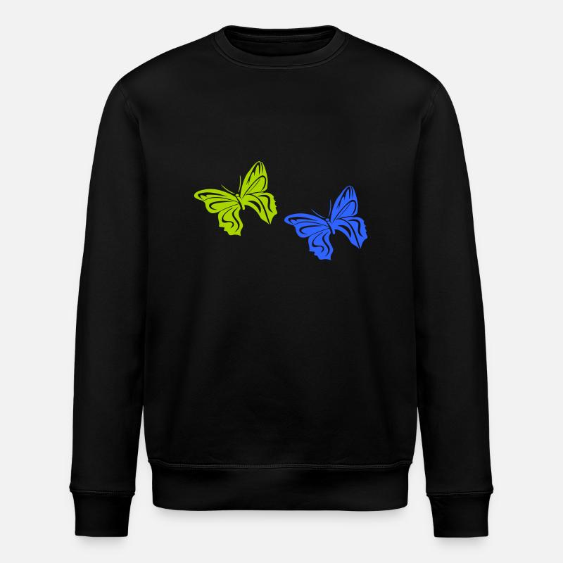 schmetterling 2 - Stanley/Stella Unisex Bio-Sweatshirt ROLLER - Schwarz