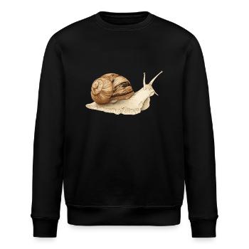 Schnecke - Stanley/Stella Unisex Bio-Sweatshirt ROLLER - Schwarz - Vorne - Nik (191cm)