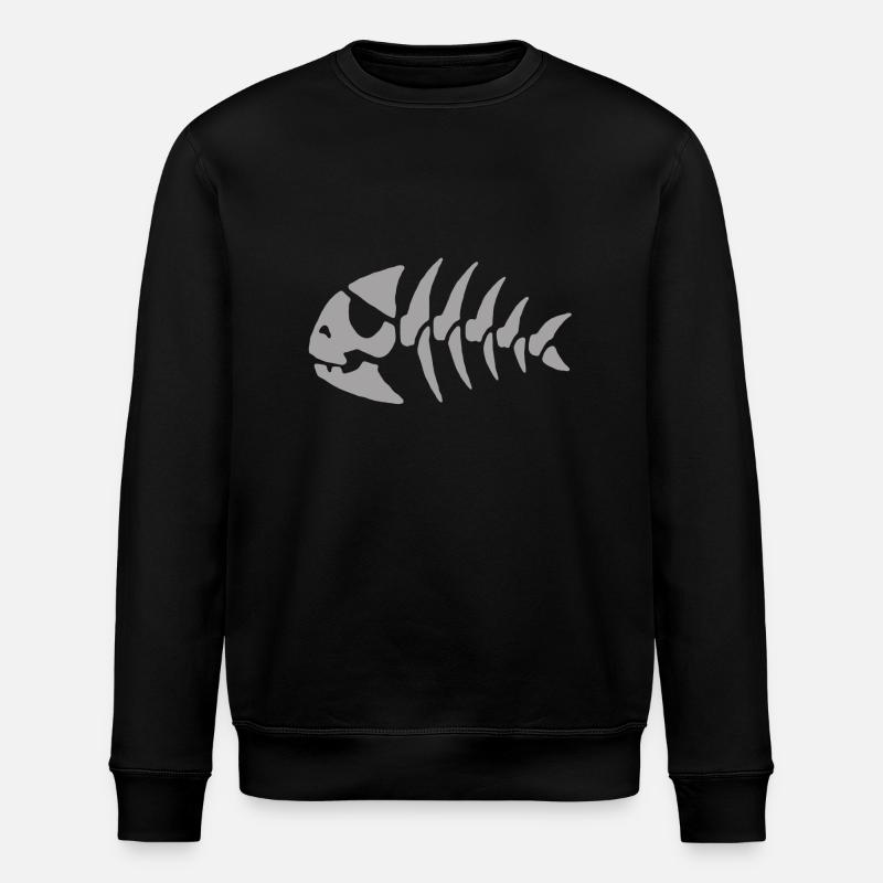 Poisson Arrete - Stanley/Stella Unisex Bio-Sweatshirt ROLLER - Schwarz