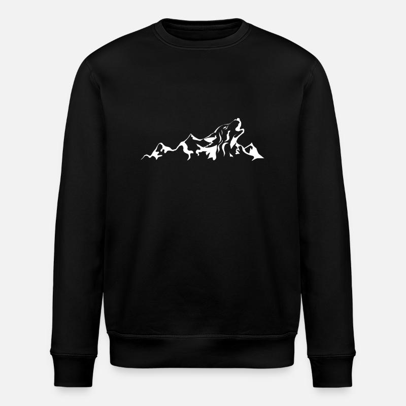 Berg Wolf - Stanley/Stella Unisex Bio-Sweatshirt ROLLER - Schwarz