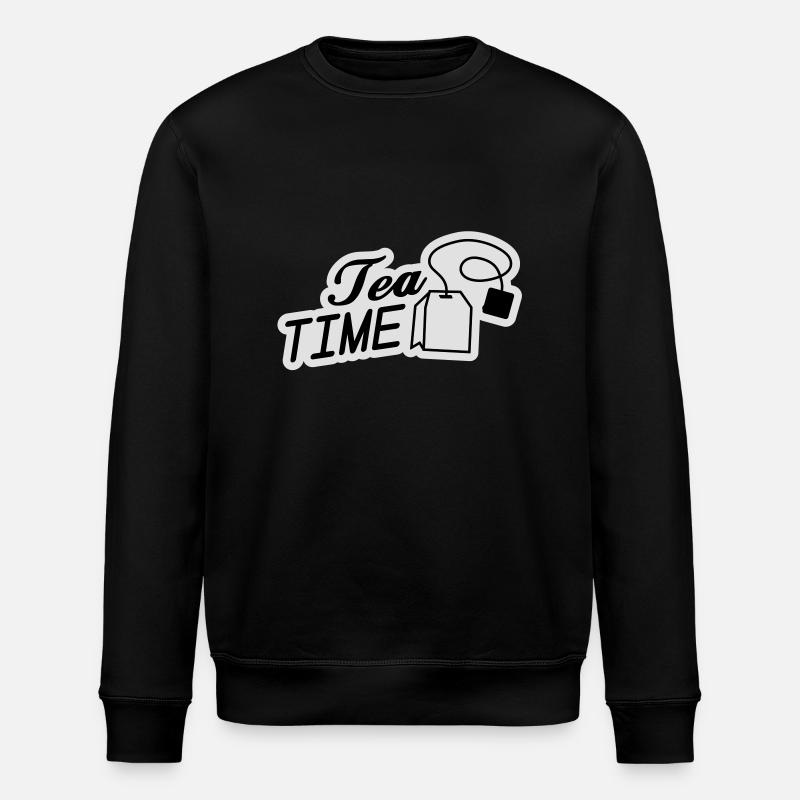 tea_time__f2 - Stanley/Stella Unisex Bio-Sweatshirt ROLLER - Schwarz