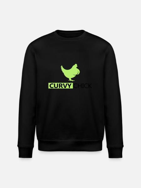Curvy Chick - Stanley/Stella ROLLER Unisex Organic Sweatshirt - black