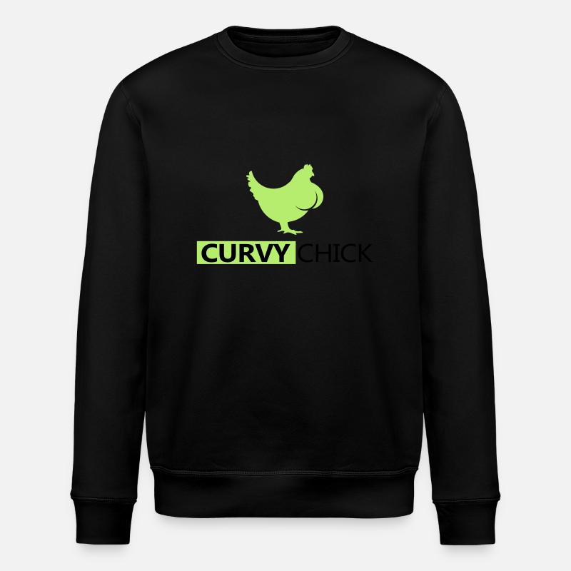 Poussin Curvy - Sweat bio ROLLER Stanley/Stella Unisexe - noir